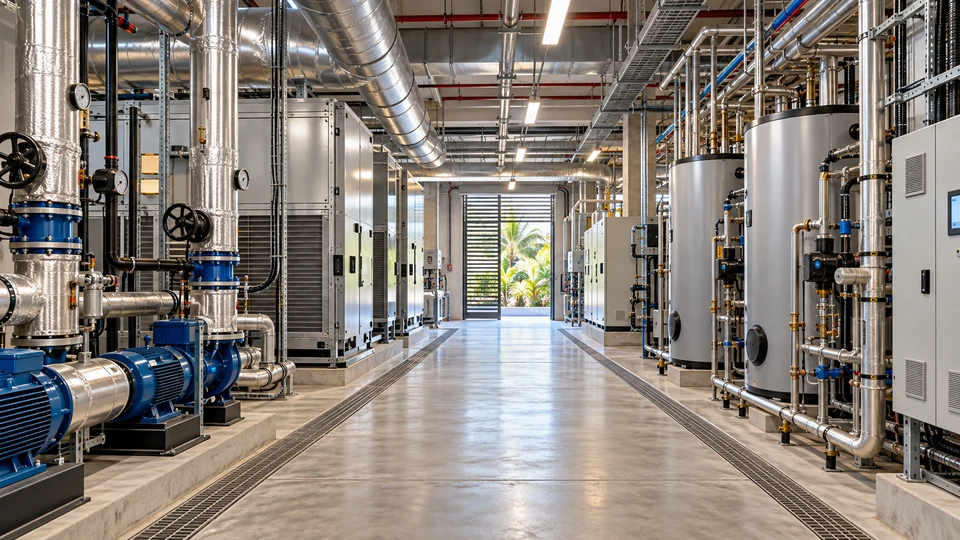 Illustrative building services systems representing the technical expertise that project partners could help shape.